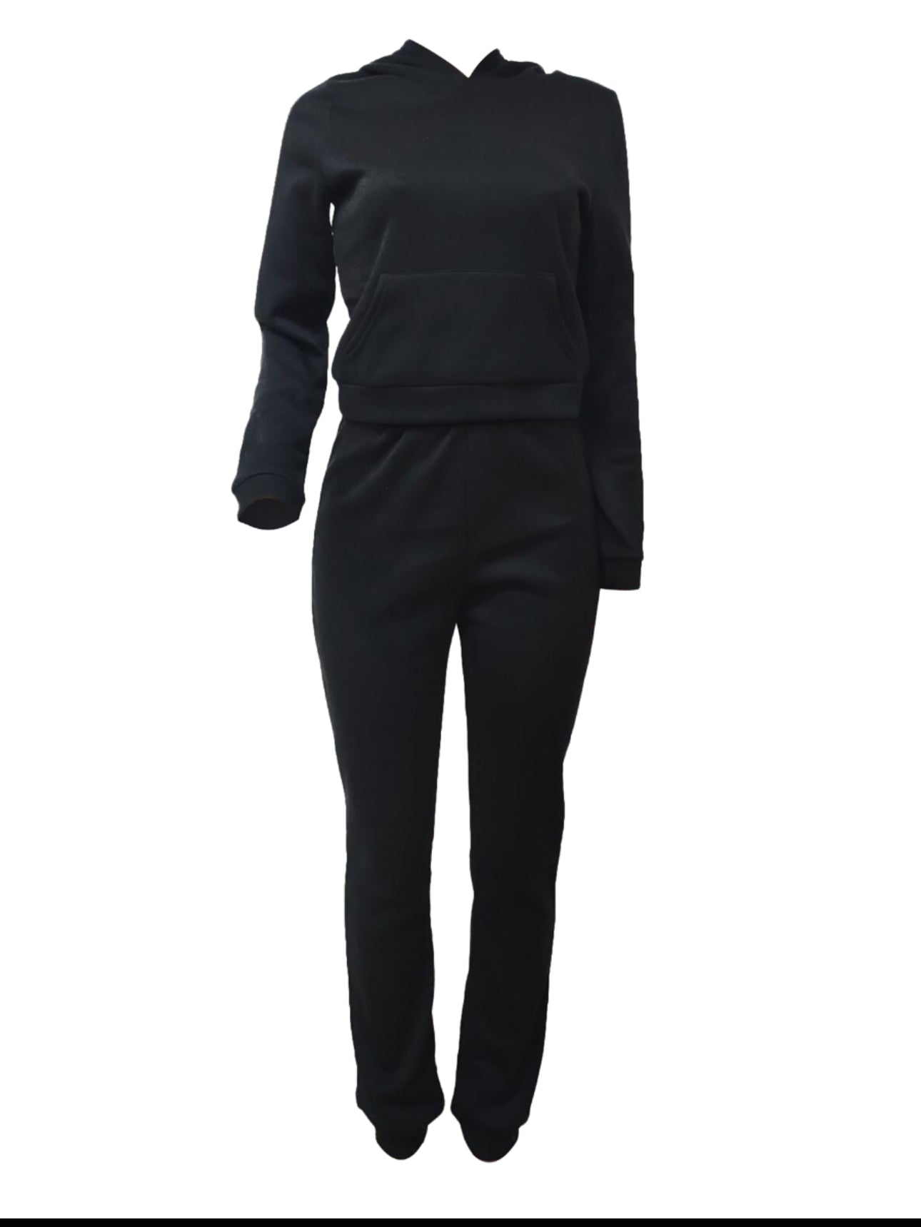 Casual 2pcs Crop Top or Regular Hooded Collar Set